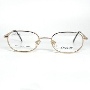 OnGuard 085 Gold Oval Eyeglasses Frames 140 OG Z87-2 CSA Z94.3 Mens 22208